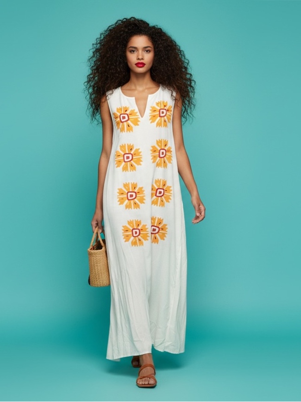 Order Plus V-Neck Coverup Maxi Dress Size 3X